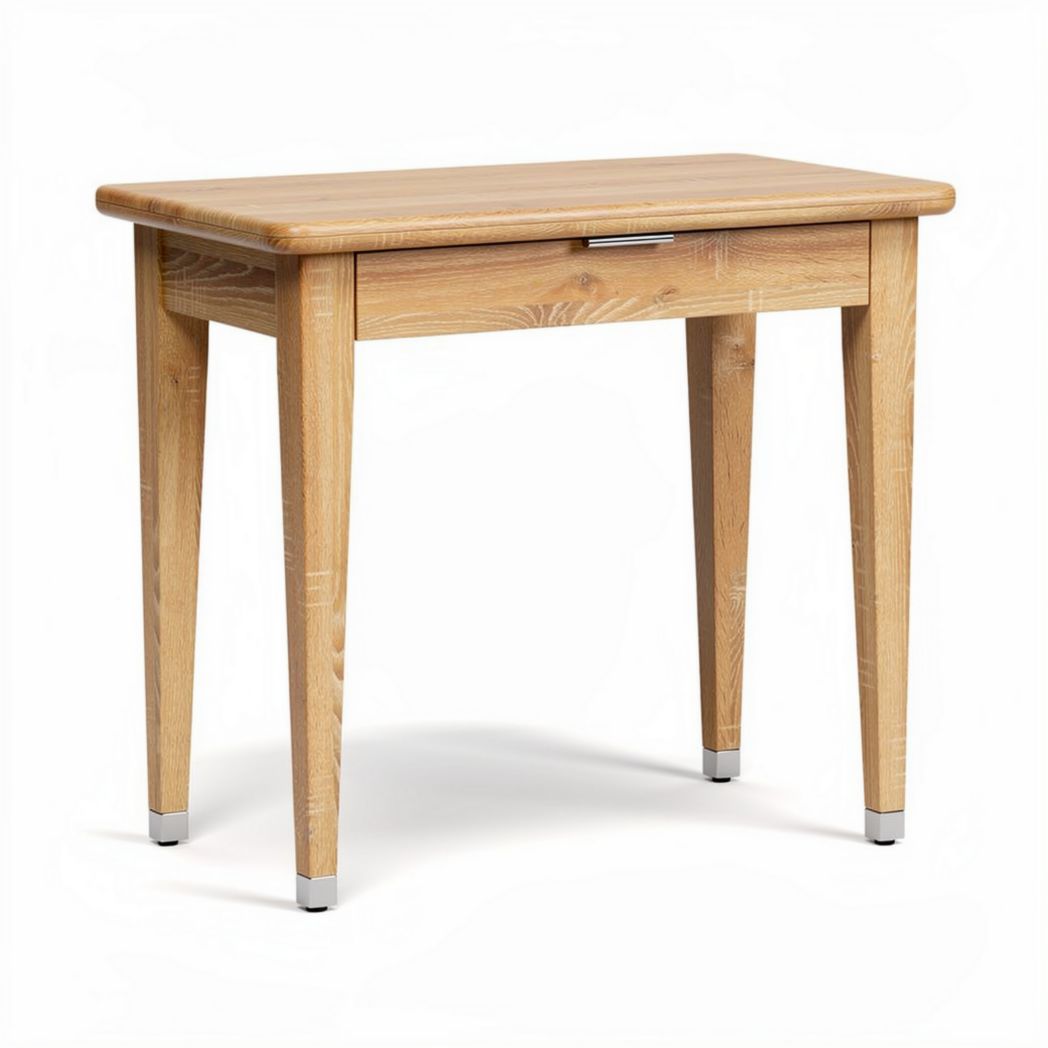 Wooden writing desk with drawer for home office 75 x 50 x 75cm